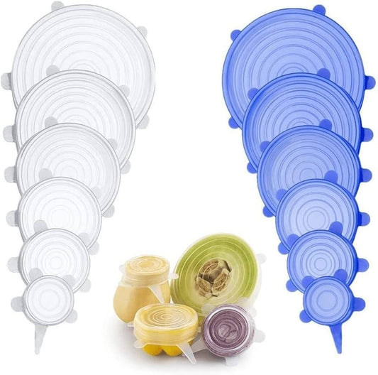 Reusable Silicone Stretch Lids – 6 Pack