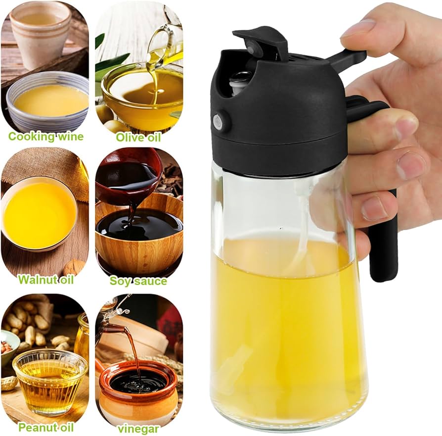 2-in-1 Oil Sprayer & Dispenser – 500 mL