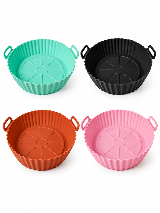 Suelyn Living Silicone Air Fryer Liners, 4 Pack
