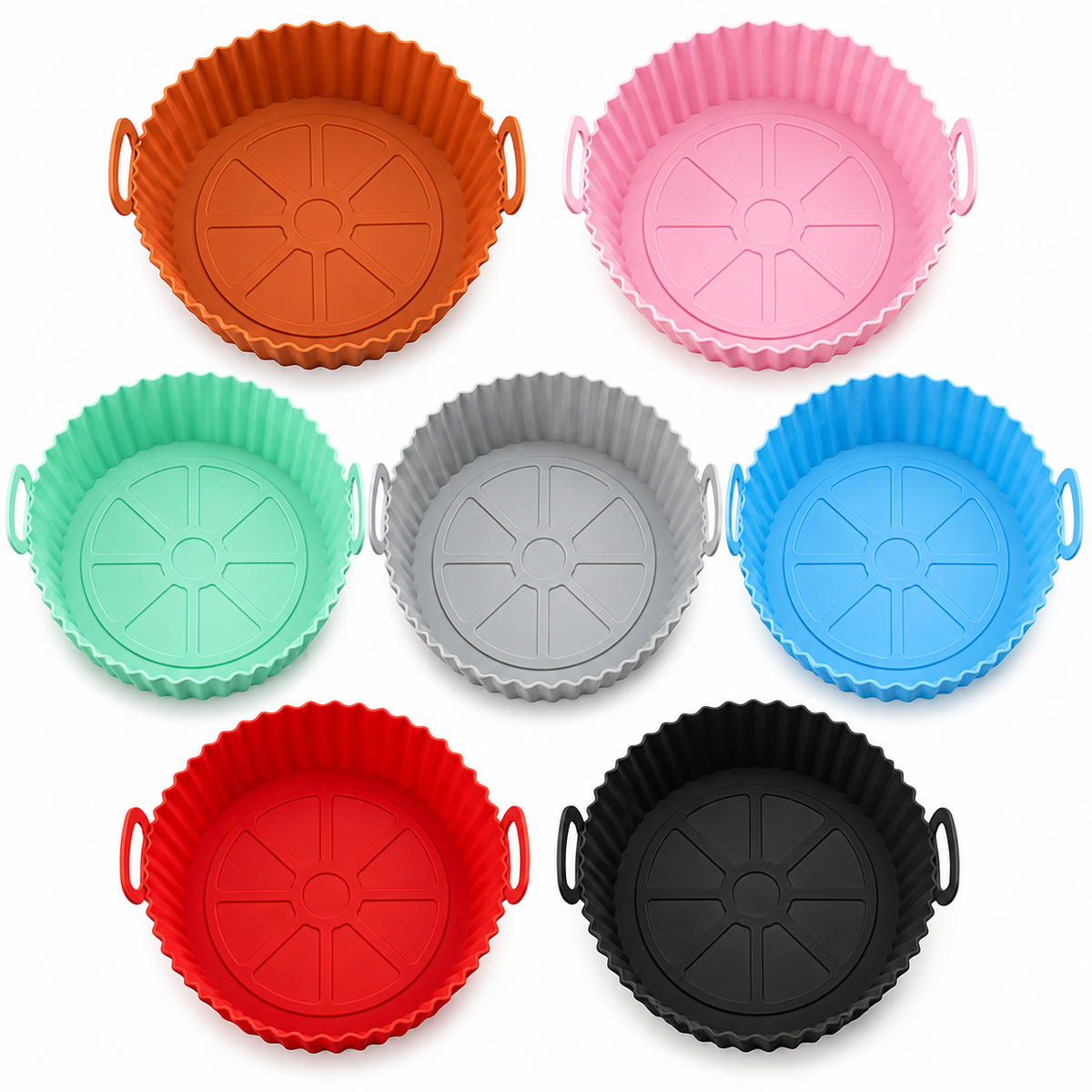 Suelyn Living Silicone Air Fryer Liners, 4 Pack
