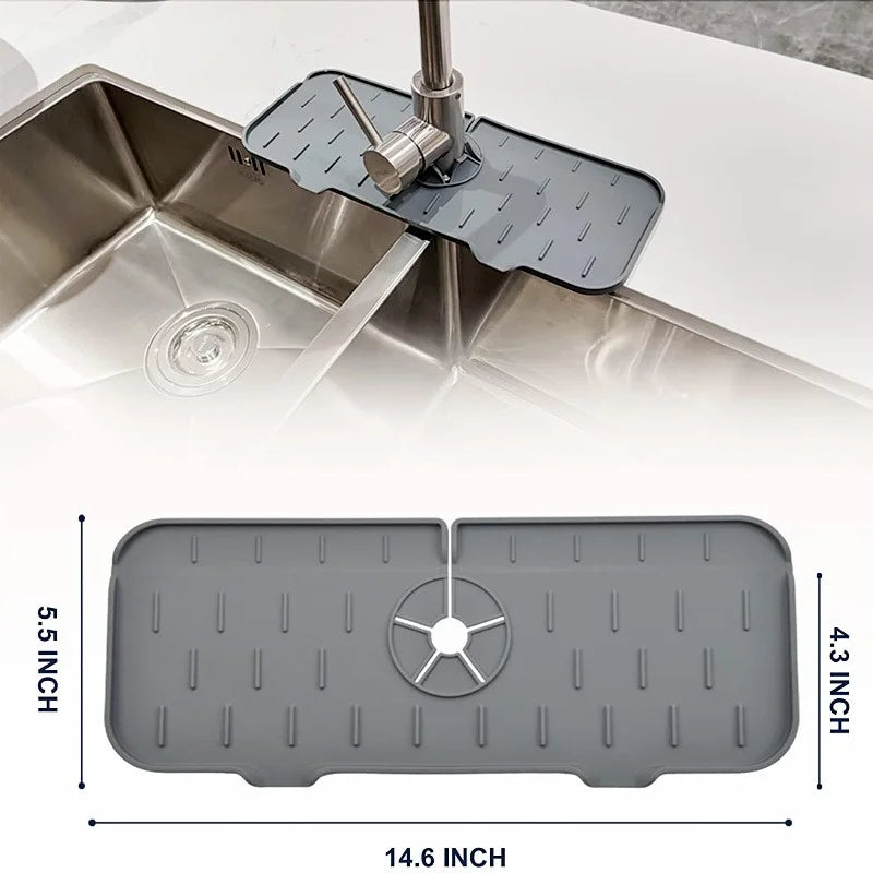 Silicone Faucet Splash Guard & Sink Mat