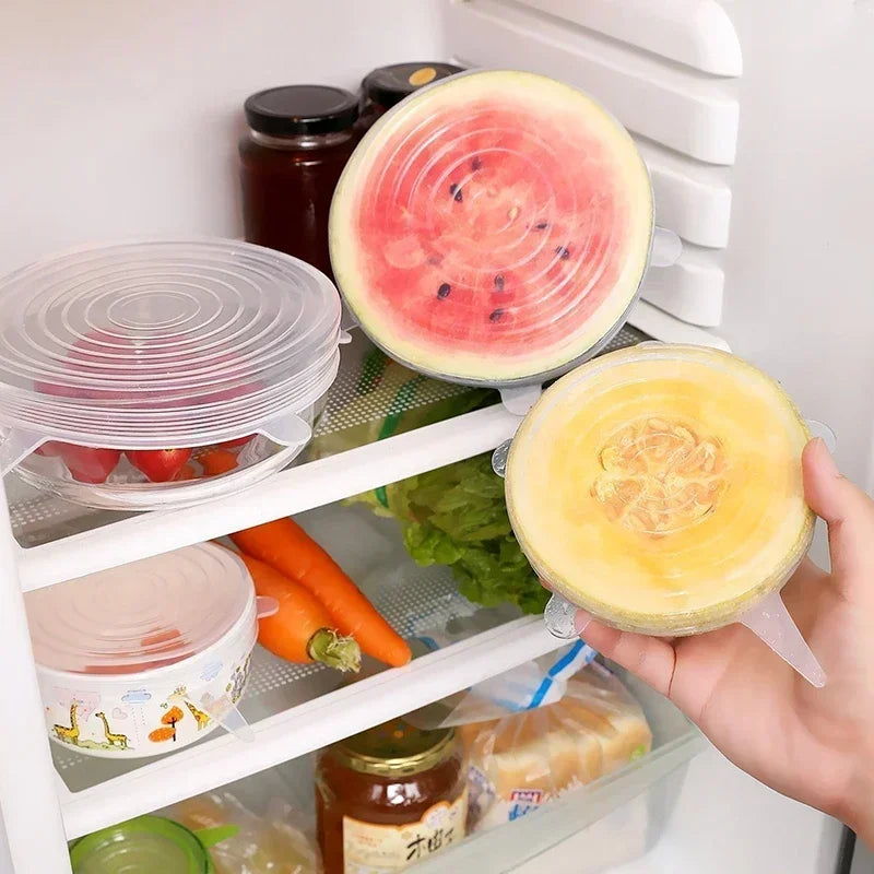 6-Piece Reusable Silicone Stretch Lids