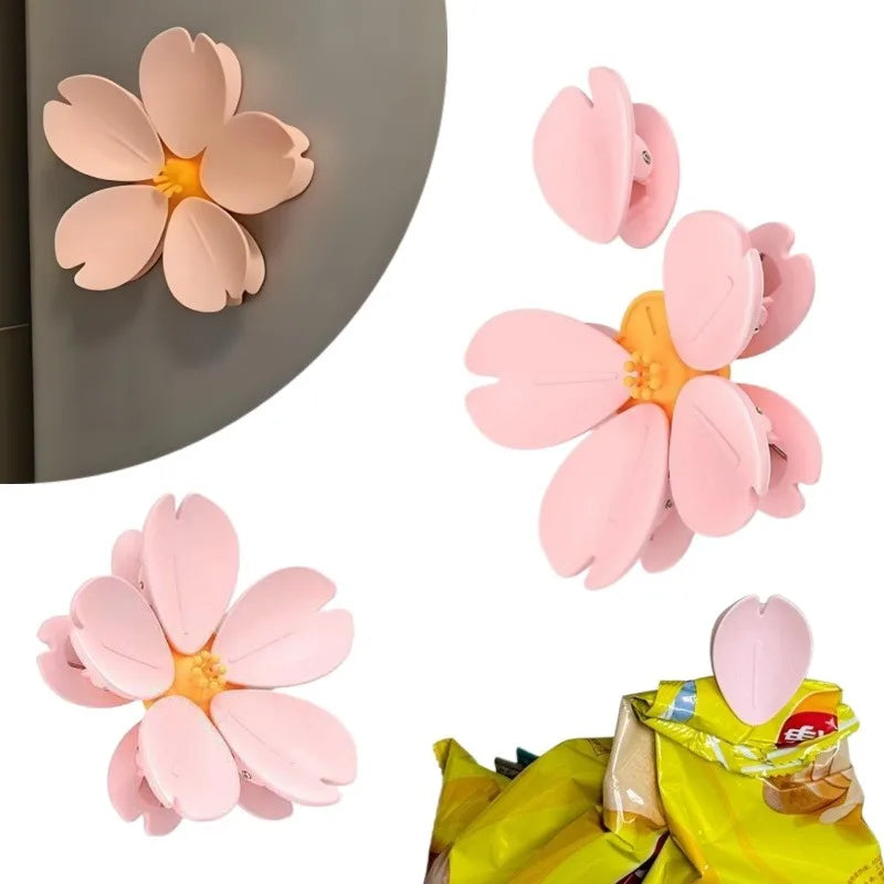 Magnetic Flower Fridge Clips – Food Bag Sealer & Kitchen Storage Clip