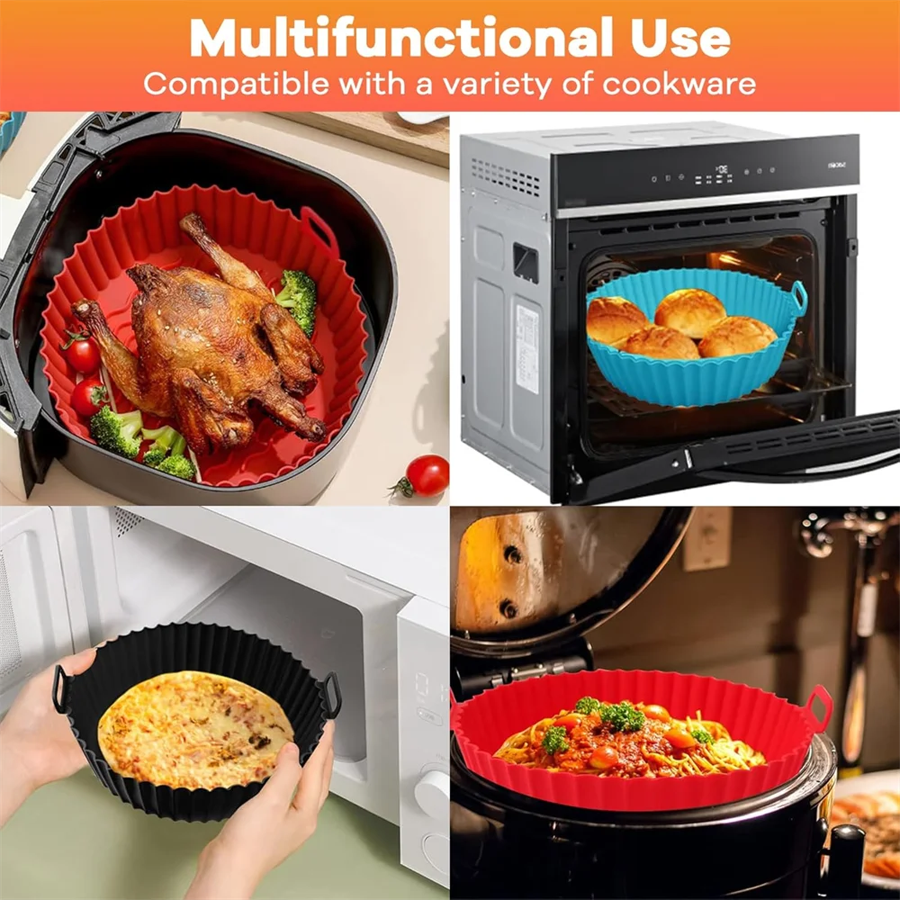 4 Pack Easy-Clean Air Fryer Liners