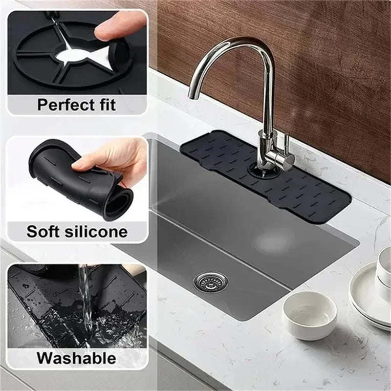 Silicone Faucet Splash Guard & Sink Mat