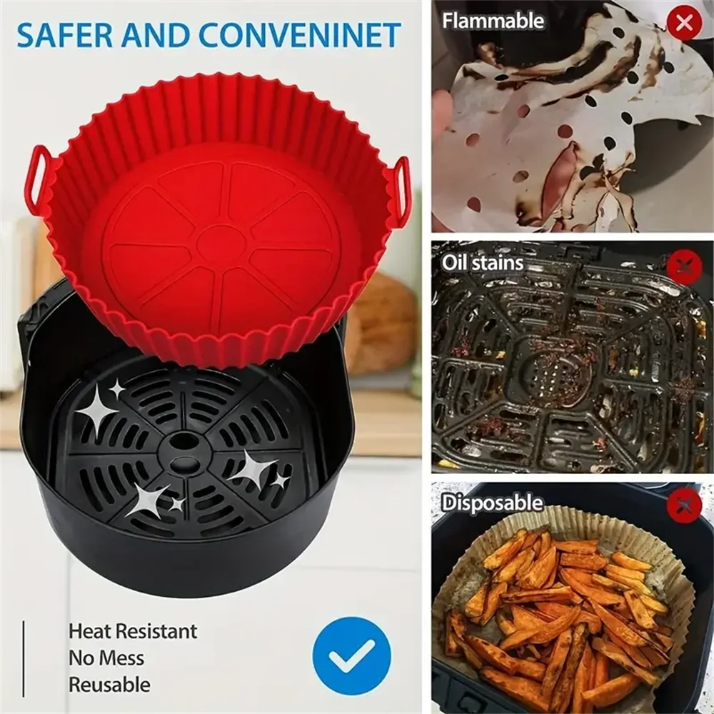 4 Pack Easy-Clean Air Fryer Liners