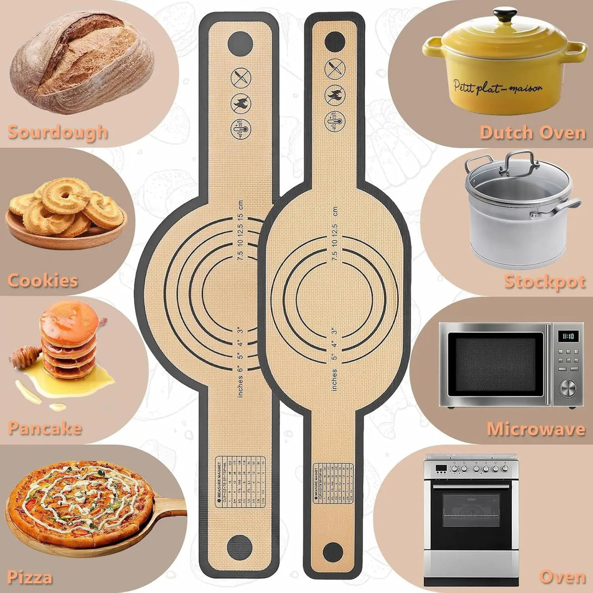 Pack Silicone Sourdough Bread Sling - 2 Pack